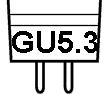 Deze lamp heeft een GU5.3 lampvoet (MR16) Deze lamp heeft een GU5.3 lampvoet (MR16)