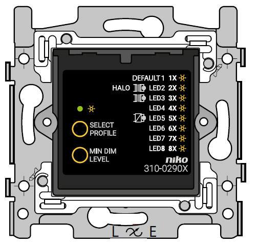 Botsing opstelling Paragraaf Niko Dimmer 3-300W type 310-02900