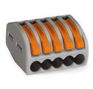 Borne de raccordement S221 Compact - Connexion rapide - 5 conducteurs